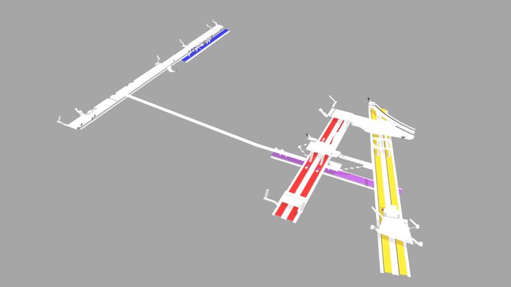 42nd Street Times Square Station 3D Model