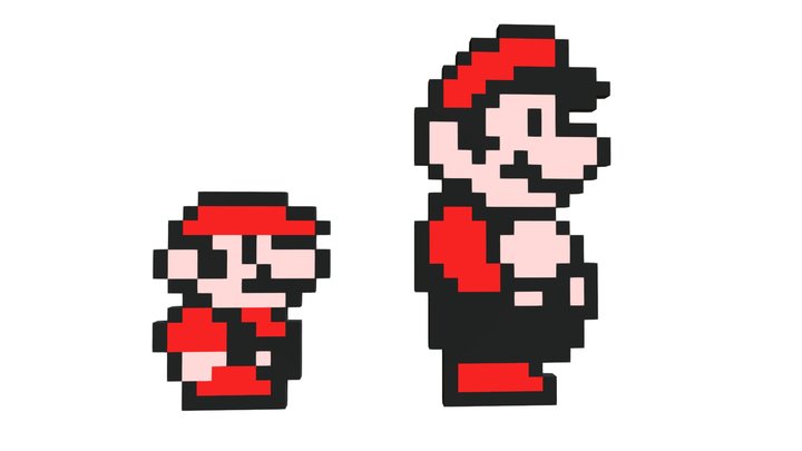 Super Mario Bros 3 Vox 3D Model