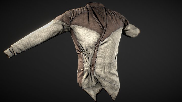 Warrior Medieval Shirt 3D Model