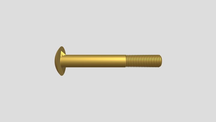 болт м20х150 гост 7801 3D Model