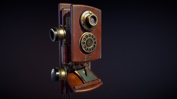 Antique Telephone | 1920s 3D Model