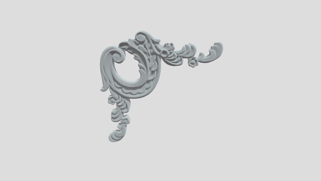 Gilded Baroque Corner Ornament