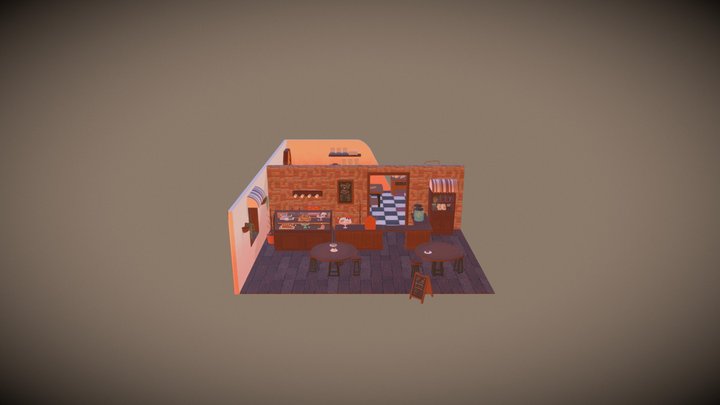 Bakery Scene 3D Model