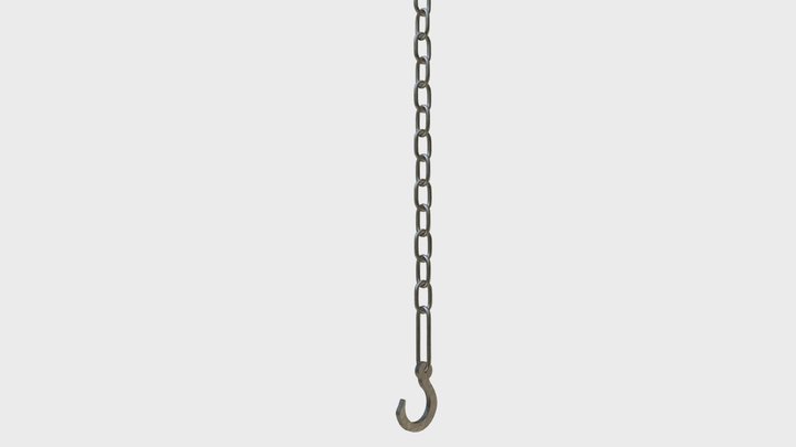 Hook and chain 3D Model