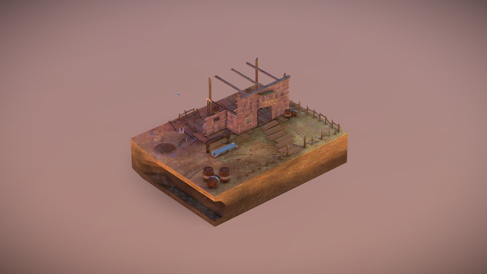 jail - 3D model by CherryBeak [146871f] - Sketchfab