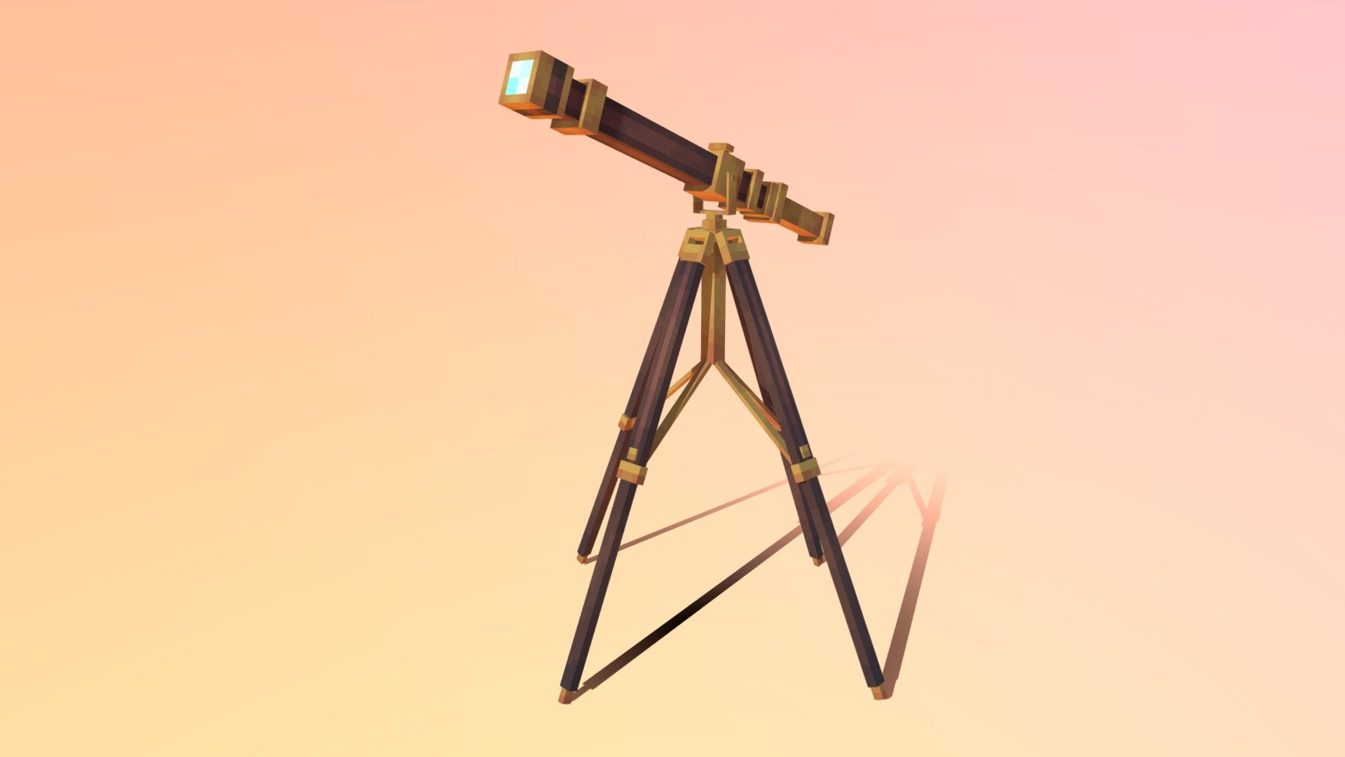 Minecraft Telescope 3D model by TDCstudio [14689b0] Sketchfab