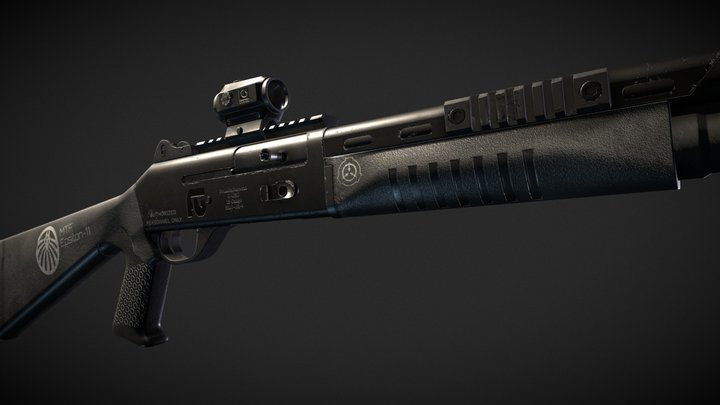 M1014 Tactical Automatic Shotgun 3D Model