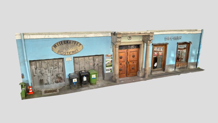 Cafe Meier - Walking down the street 3D Model