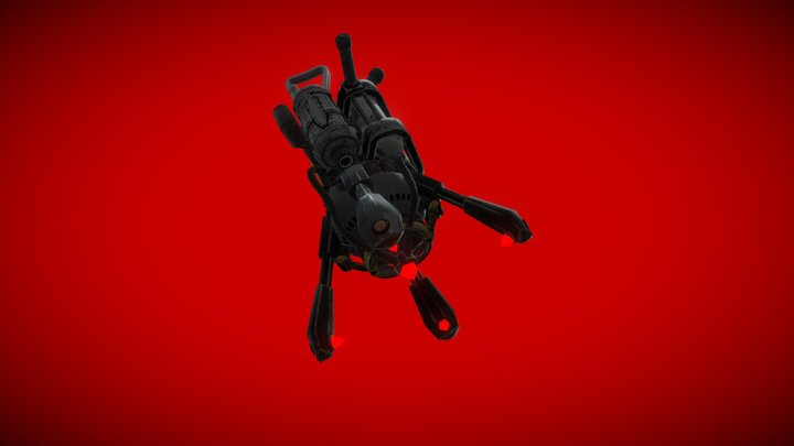 Cannon Of Juggernaut(rigged) 3D Model