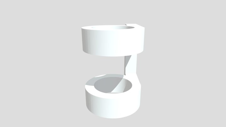 Print-in place flush hinge 3D Model