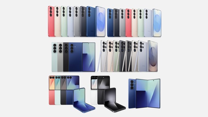 Samsung Galaxy S25 & Flip 7 & Fold 7 All colors – Free 3D Model STL