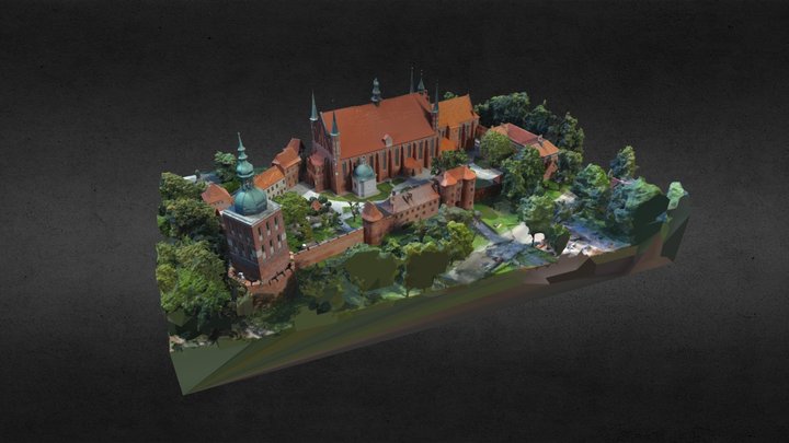 Warmia. Frombork. Wzgórze Katedralne. Katedra 3D Model