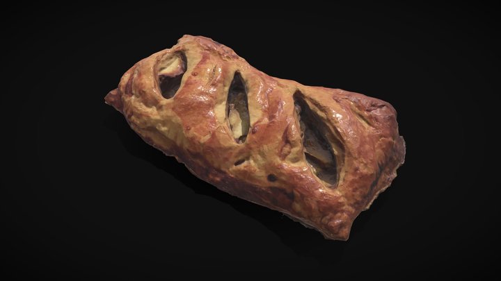 Puff Pastry 3D Model
