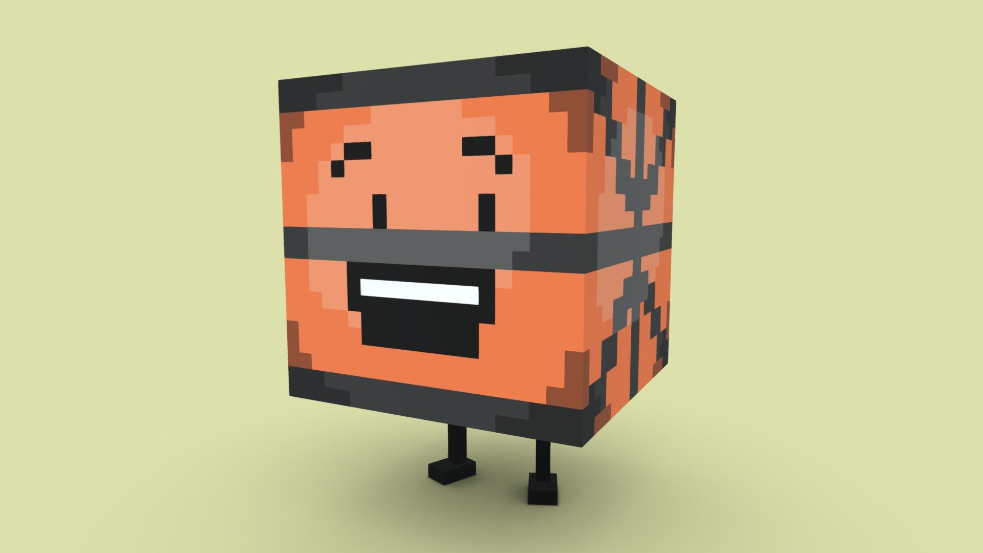 Basketball from BFDI Download Free 3D model by ChocoJiffle [14713a7