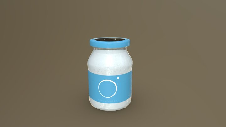 weltfern Yoghurt for VR and AR 3D Model