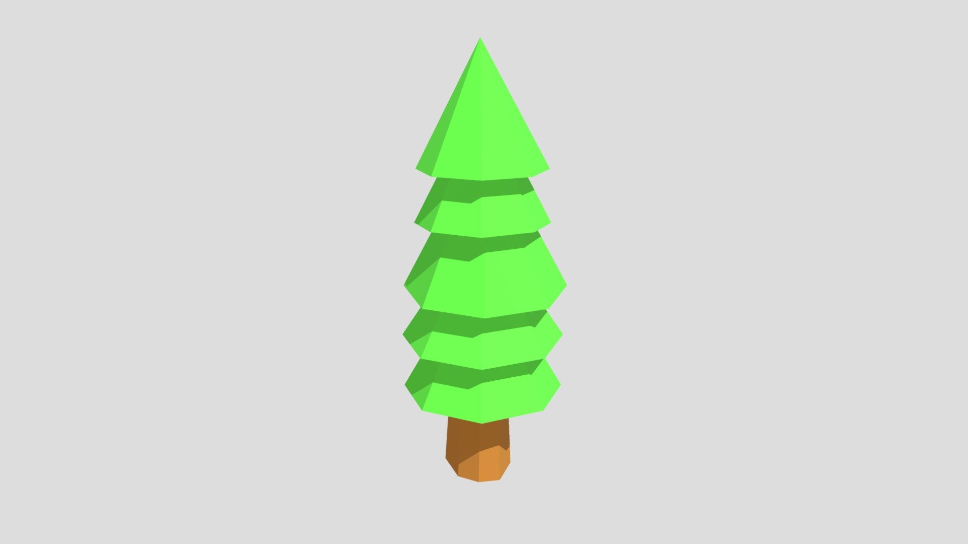 Low poly - Simple forest pine