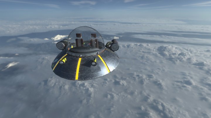 rick & morty spaceship 3D Model