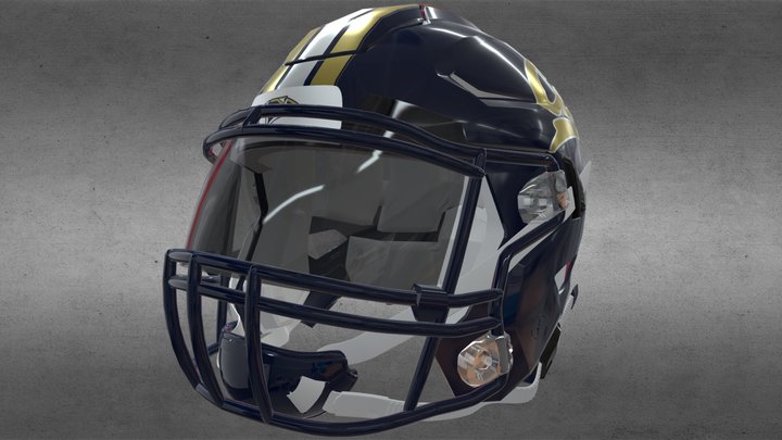 Southmoore (OK) Sabercats Helmet - 2018 3D Model