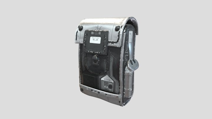 Low Poly Futuristic Cyberpunk Leather Satchel – Modelo 3D gratuito STL