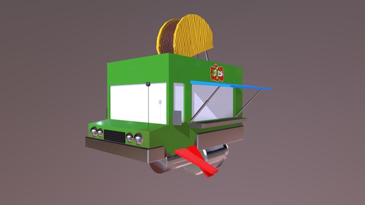 Flying Taco Truck 3D Model