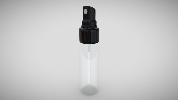 Plastic Spray Bottle 3D Model