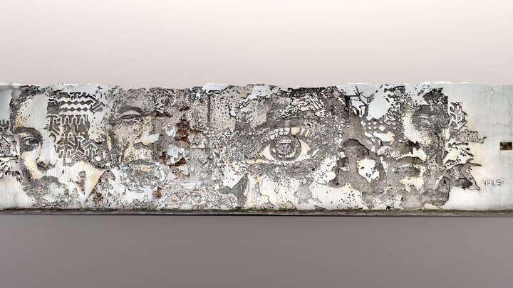 Wall Carving Street Art (Scaniverse LIDAR) – Kostenloses 3D-Modell STL