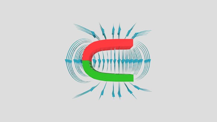 feld-hufeisenmagnet 3D Model