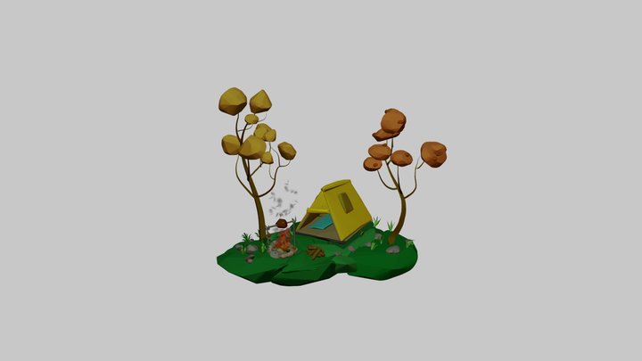 Camping Site 3D Model
