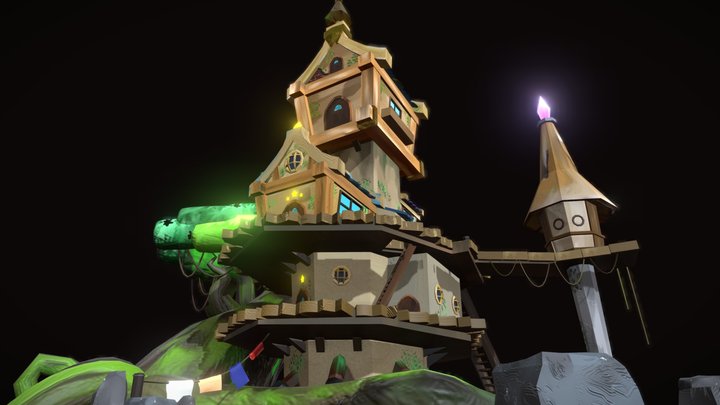 Casa del Árbol 3D Model