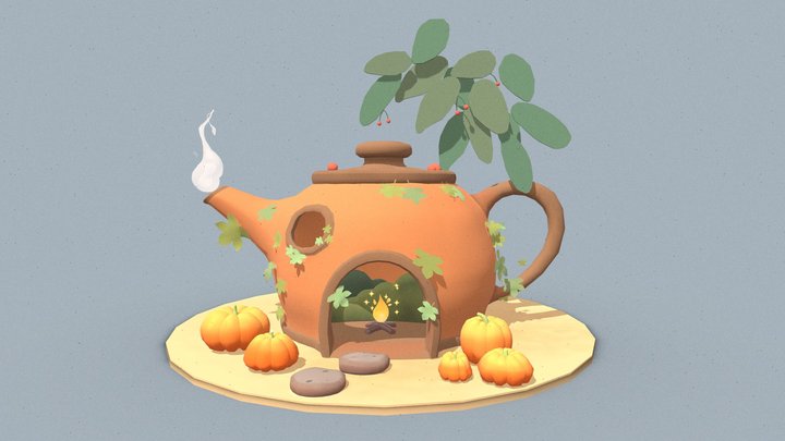 Tea Pot Home 3D Model