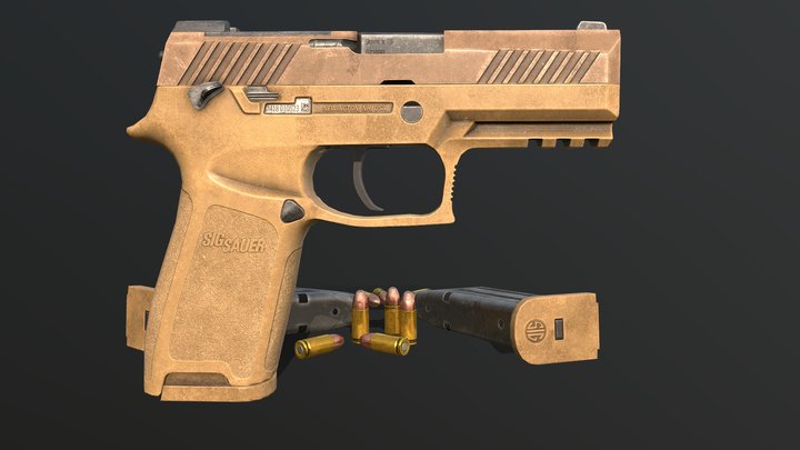 SIG SAUER P320 M18 (GAME READY) 3D Model