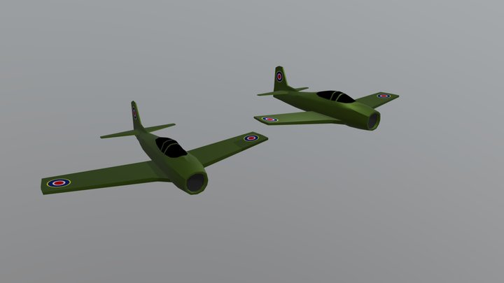 Avión Lowpoly / Airplane Lowpoly 3D Model
