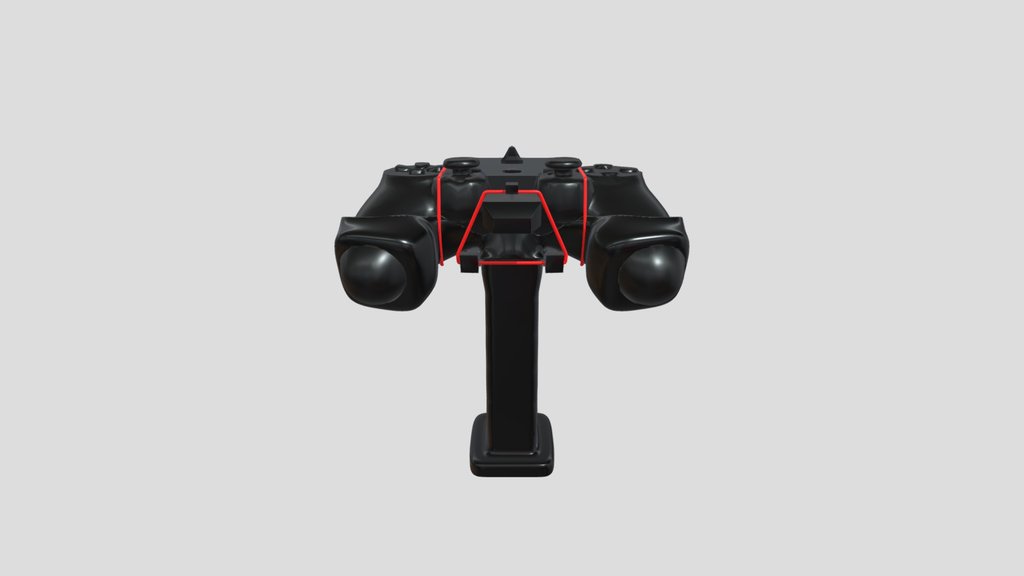 DS4 lightgun grip case and trigger