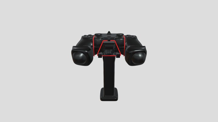 DS4 lightgun grip case and trigger