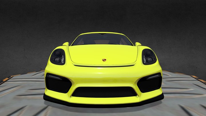 Porsche Cayman 2017 3D Model