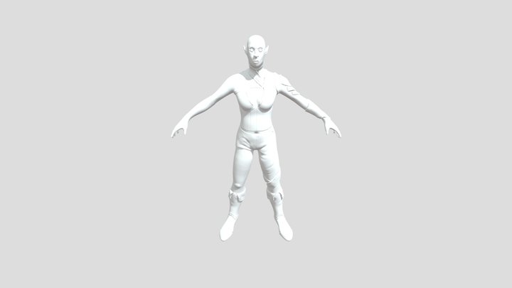 Elven Archer 3D Model
