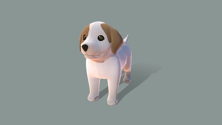 Dog_BrittanySpaniel 3D Model