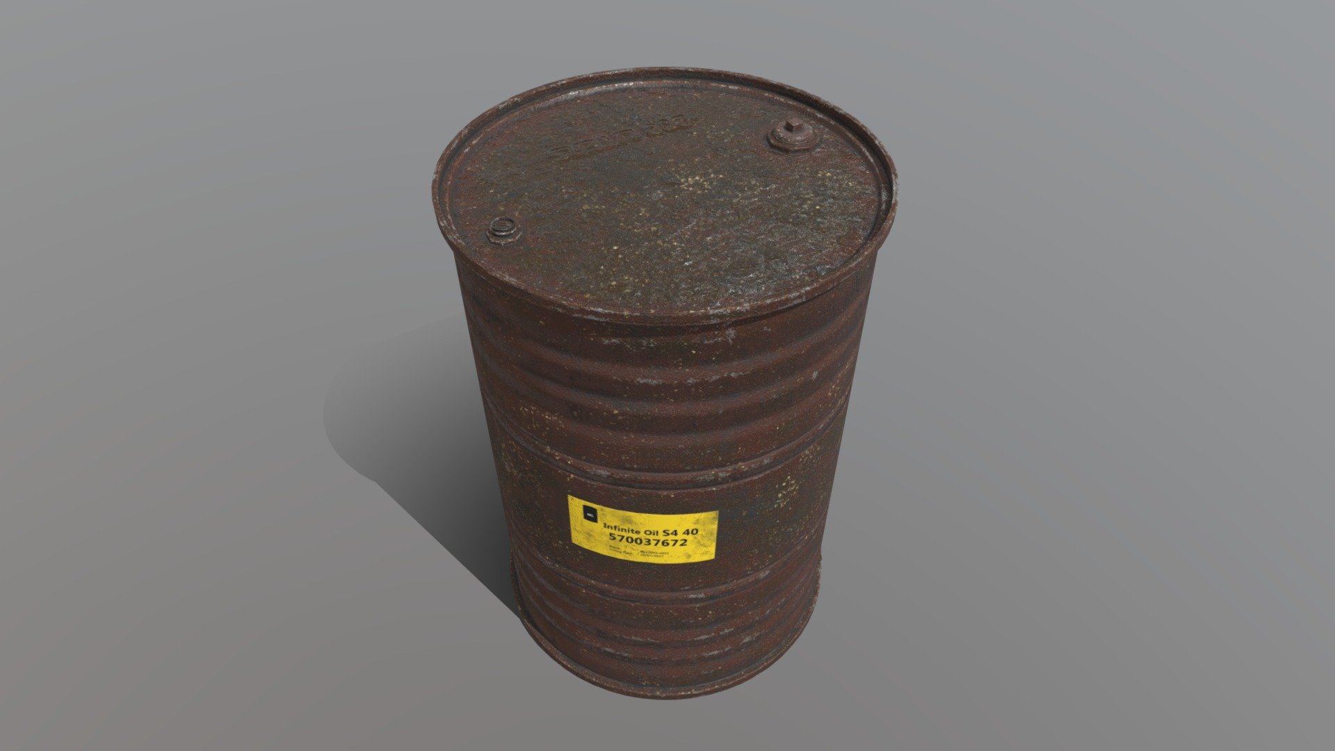 Low Poly Barrel 20