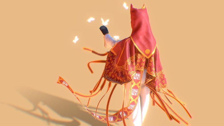 Journey - character clothing concept 3D Model
