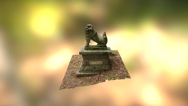 Stone lion 3D Model