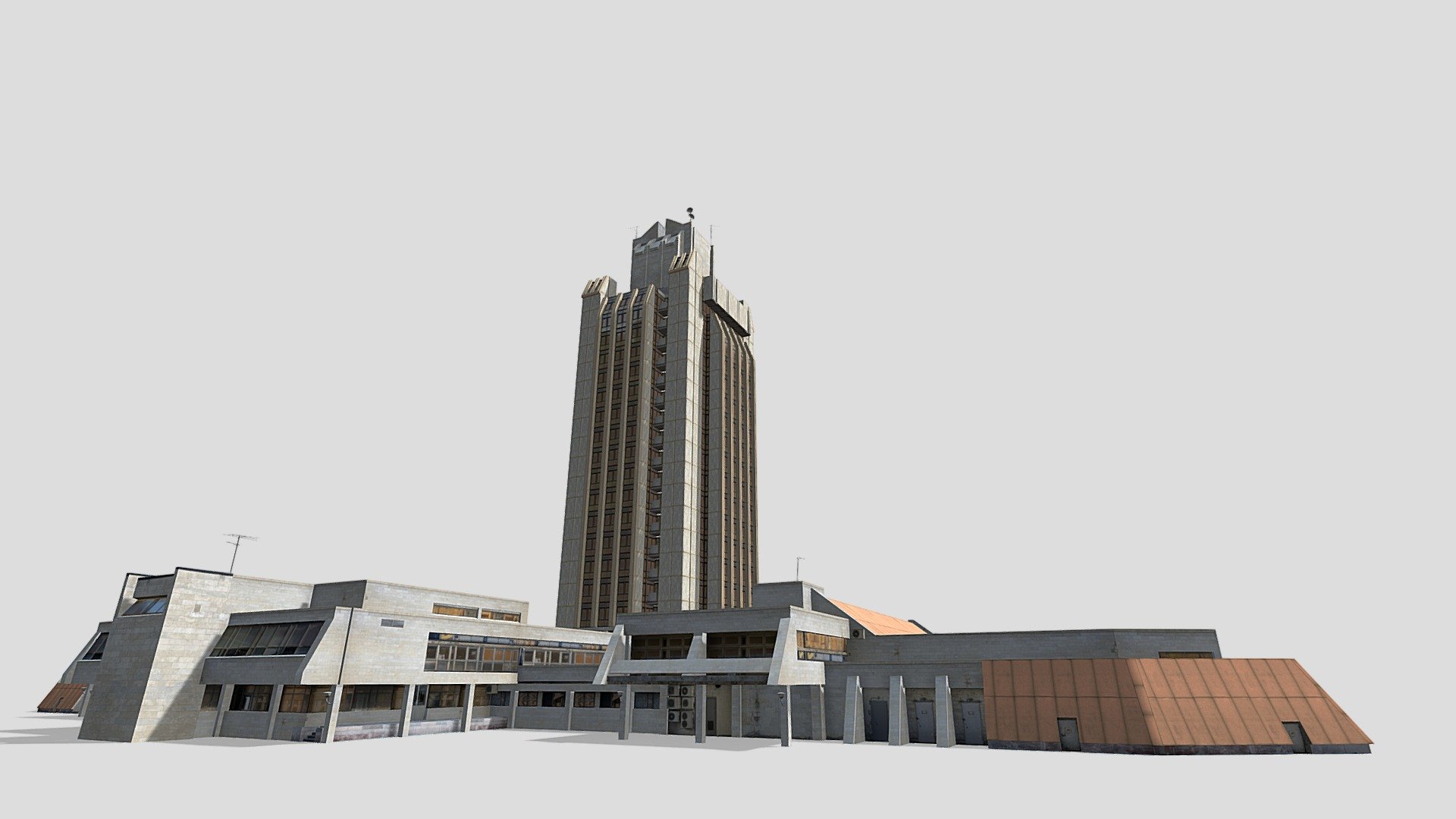 High-rise office building «Raduga» - 3D model by Shotkey [147b38a ...