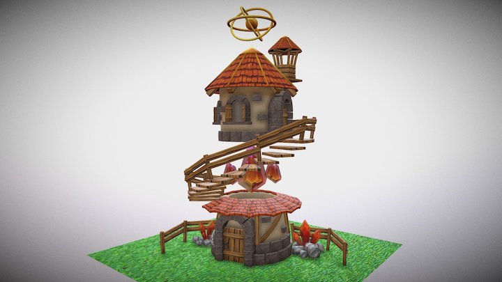 Mage/Wizard Tower 3D Model