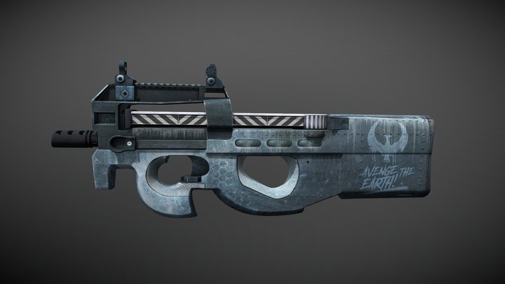 P90 Arctic 3D Model