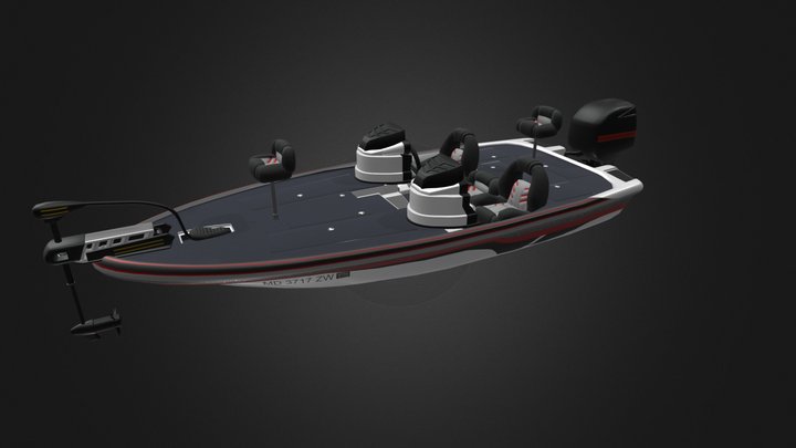 Bass Boat 3D Model