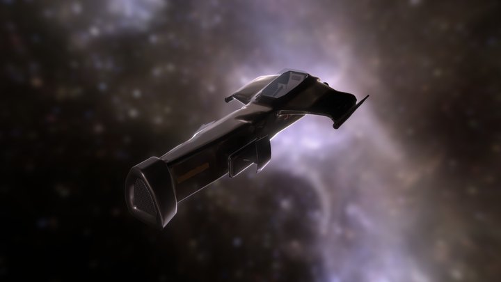 Racer Space Ship Model 3D Model