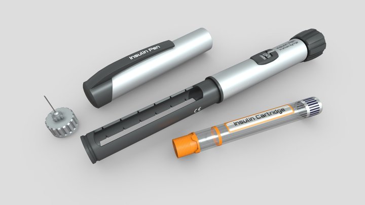 Insulin Pen 3D Model