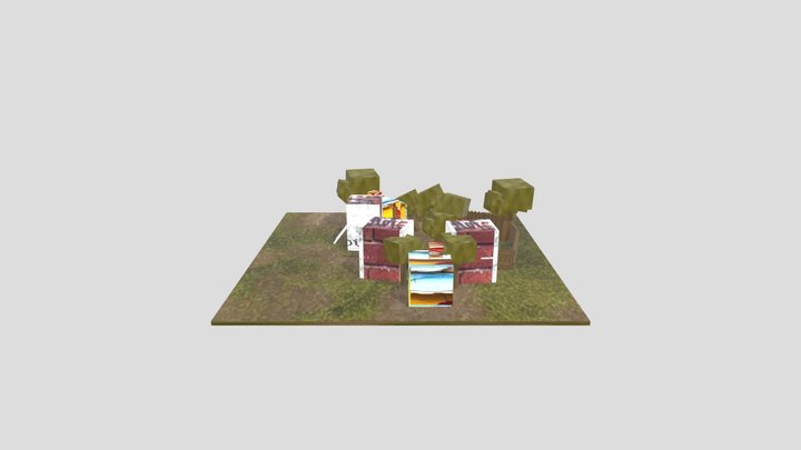 Алкаш карта 3D Model