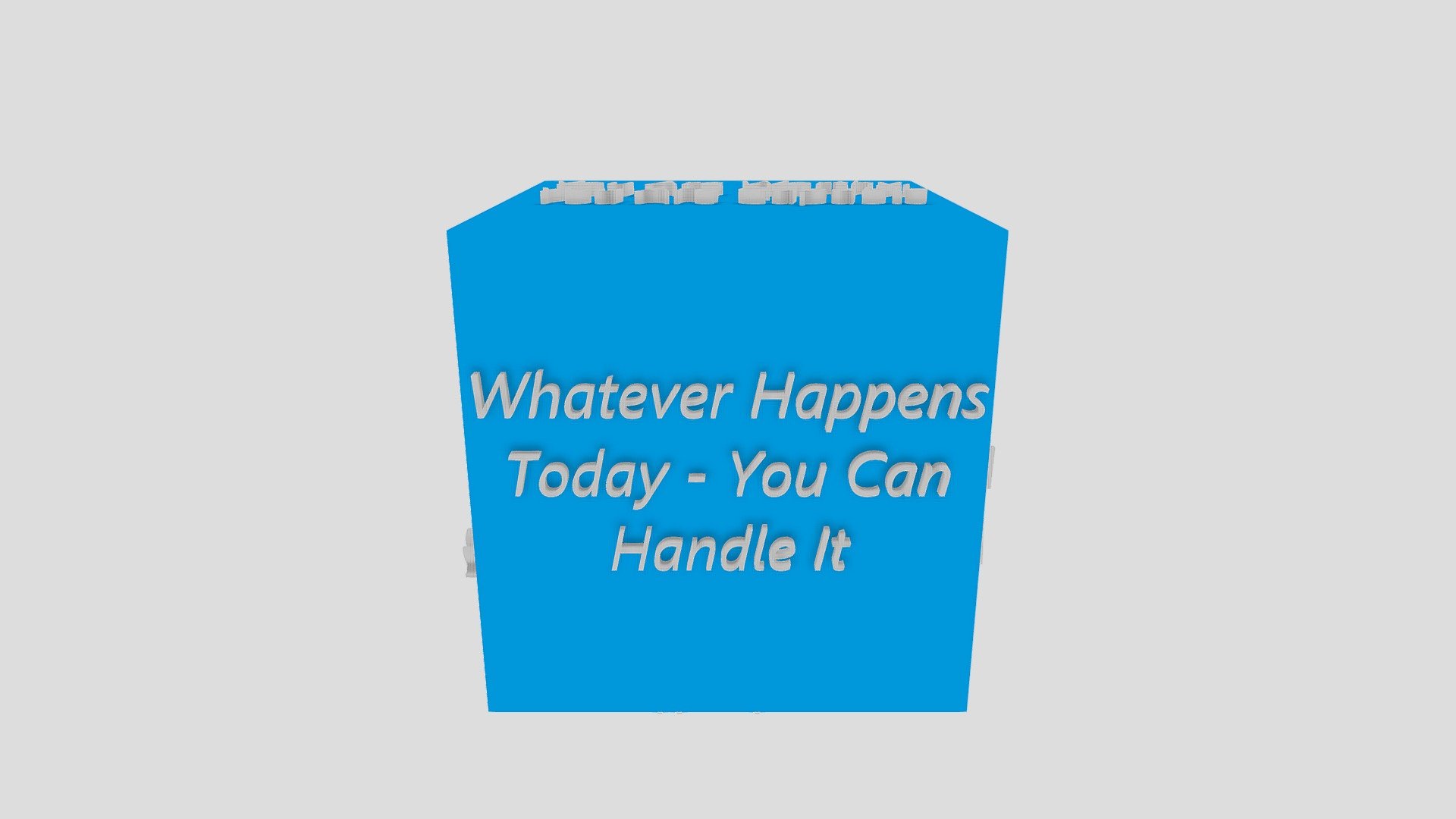 Affirmation Cube <3