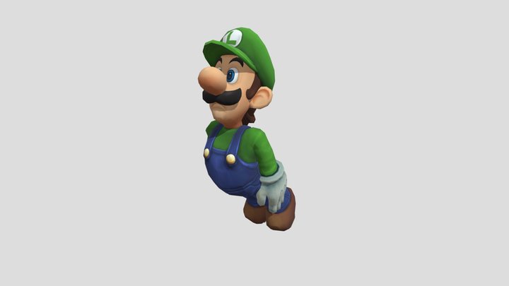 3DS - Super Smash Bros for Nintendo 3DS - Luigi 3D Model