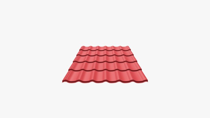 Металлочерепица Монтерей Люкс Плюс от ГК СТАН 3D Model